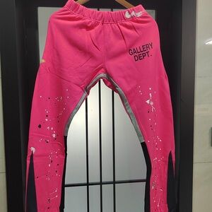 Gallery Dept. Painted Flare Sweatpants Pink